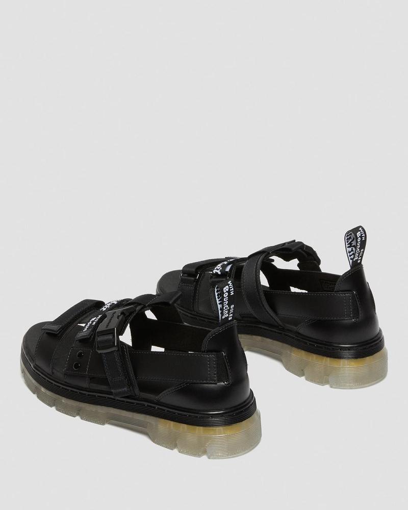 Dr Martens Pearson Iced Vrijetijds Sandalen Met Riem Heren Zwart | NL 166EBC